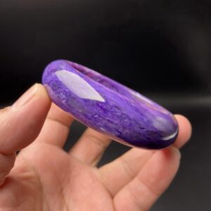 2.36"natural Purple Charoite Bangle,top Quality Soul Stone,strong Physical And Emotional Healing Relieves Stress,hand Made Bracelet Gift
