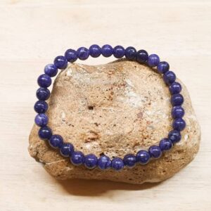 Charoite bracelet. Elastic stretch bracelet. Reiki jewelry uk. Violet Flame bracelet
