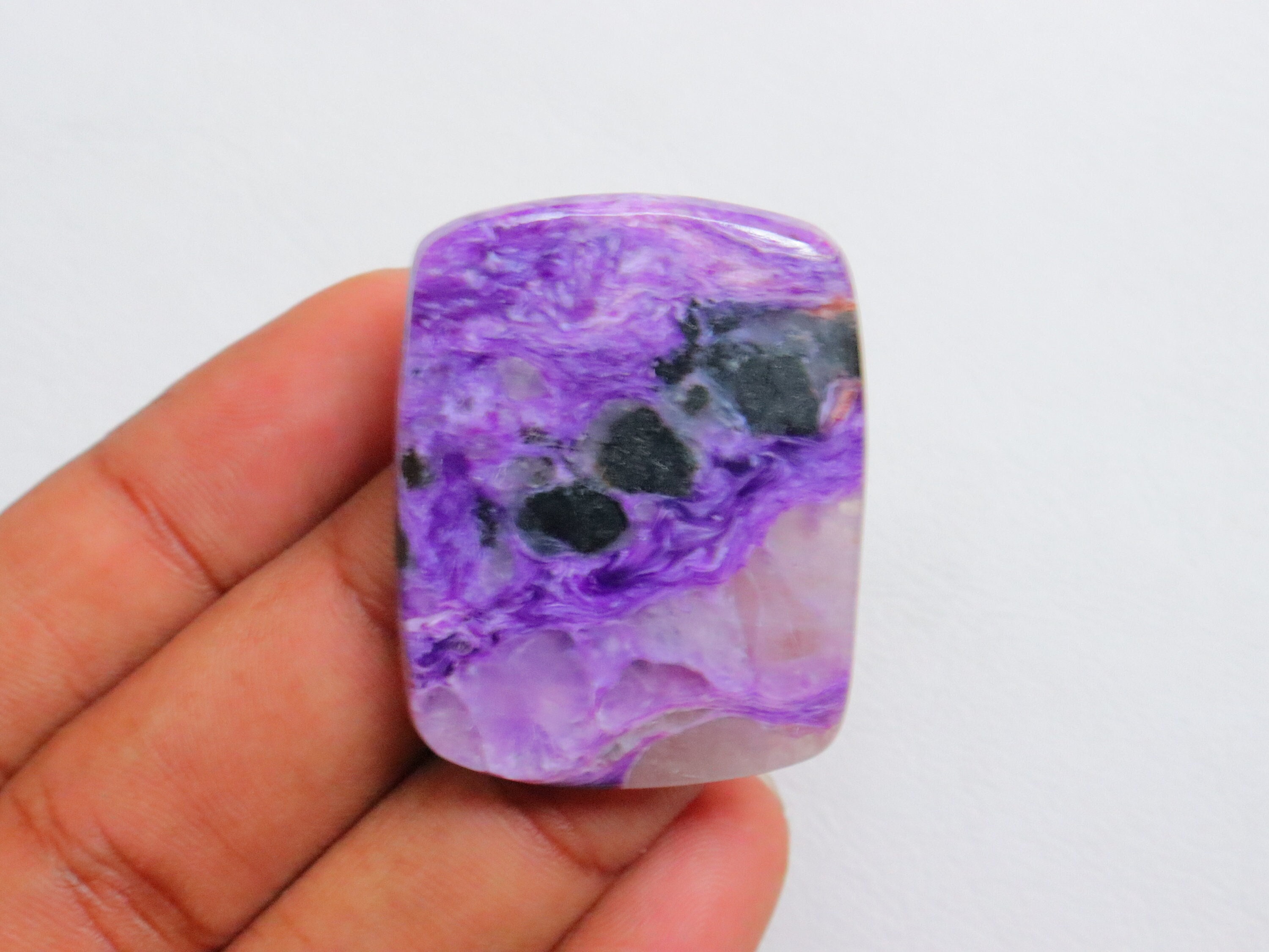 Big Size Unique Charoite Cabochon, Natural Charoite Cabochon, Loose Stone, Charoite Stone, Charoite Stone For Jewelry, Healing Gemstone. Big Size Unique Charoite Cabochon, Natural Charoite Cabochon, Loose Stone, Charoite Stone, Charoite Stone For Jewelry, Healing Gemstone.