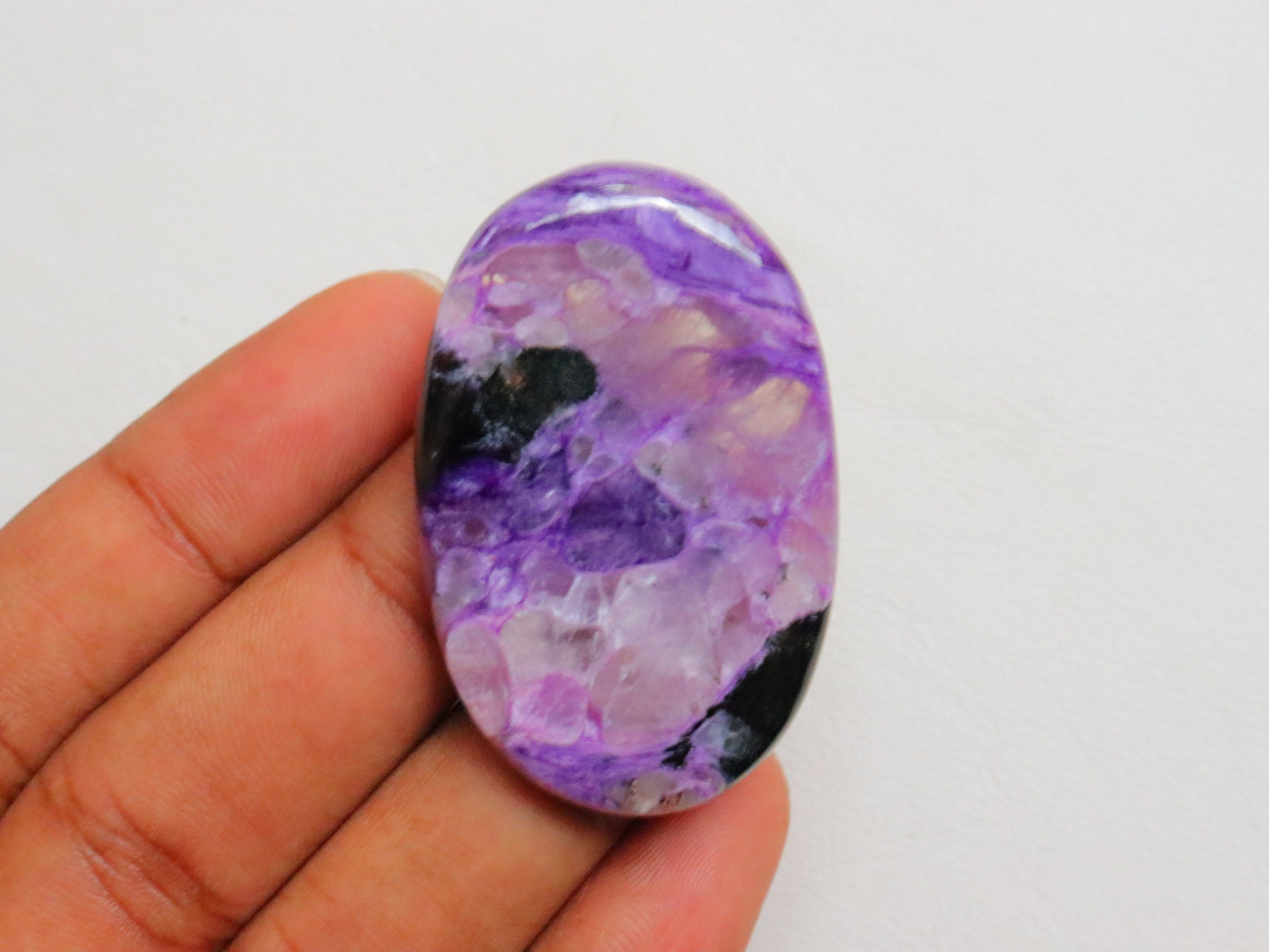 Big Size Unique Charoite Cabochon, Natural Charoite Cabochon, Loose Stone, Charoite Stone, Charoite Stone For Jewelry, Healing Gemstone.