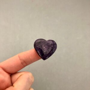 Charoite Heart Shaped Carving Charoite Cabochon Jewelry Supply Cabs Crystal Grids Violet Flame St. Germaine Stone Crown Chakra Metaphysical