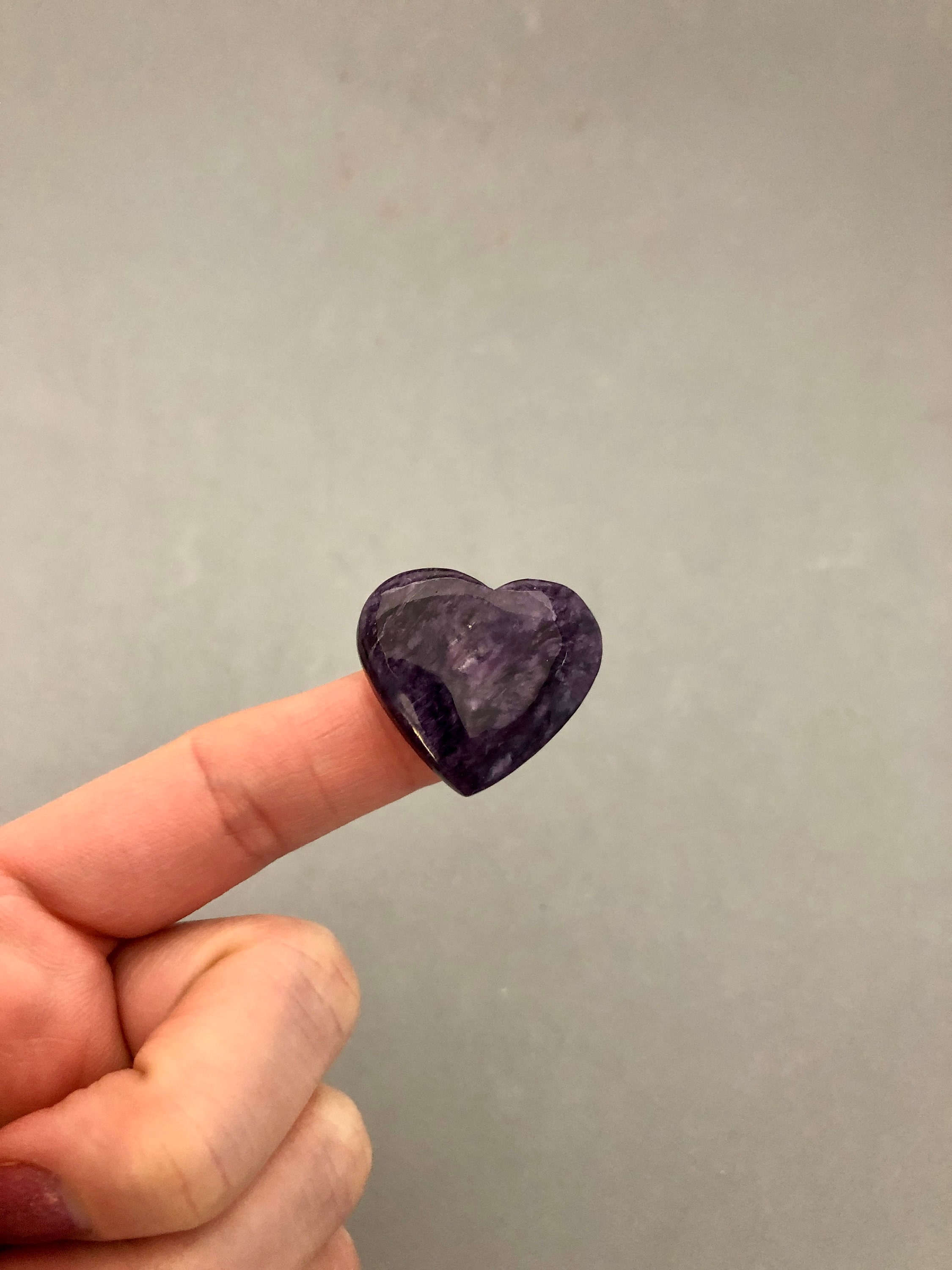 Charoite Heart Shaped Carving Charoite Cabochon Jewelry Supply Cabs Crystal Grids Violet Flame St. Germaine Stone Crown Chakra Metaphysical