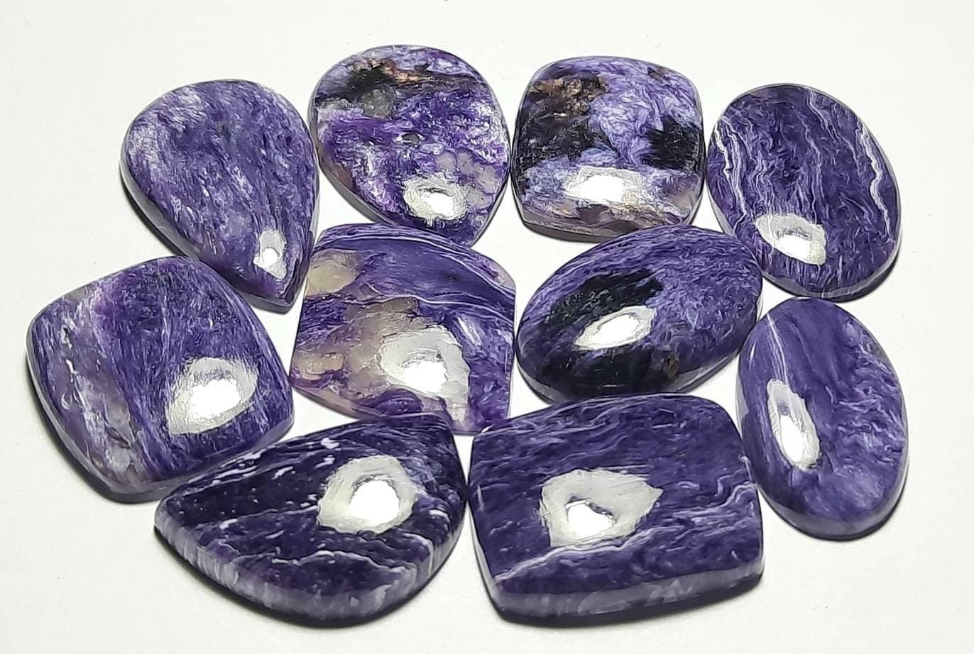 Natural Charoite Cabochon Gemstone: Mix Shape,healing Crystal Meditation Jewelry Stress Blood Pressure Pain Relief Ring Pendent Carving Art. Natural Charoite Cabochon Gemstone: Mix Shape,healing Crystal Meditation Jewelry Stress Blood Pressure Pain Relief Ring Pendent Carving Art.