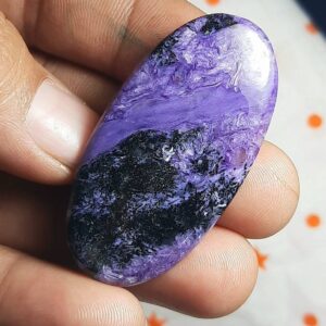 Natural Charoite Cabochon Gemstone: Mix Shape,healing Crystal Meditation Jewelry Stress Blood Pressure Pain Relief Ring Pendent Carving Art.
