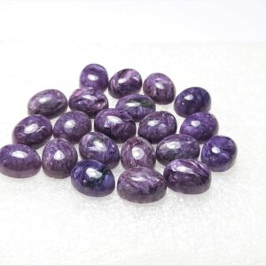 Natural Charoite Oval Cabochon Gemstone:healing Crystal Meditation Jewelry Stress Blood Pressure Pain Relief Ring Pendent Carving Art Love.