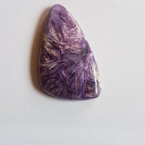 Natural Charoite Cabochon: Semiprecious Stone For Jewelry Making