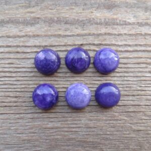Charoite Round Cabochon, Natural Purple Charoite Gemstone, Natural Gemstone Cabochon Ring Size