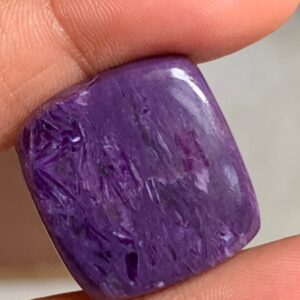 Top Quality Charoite Square Flat Back Cabochon, Size 20/22 Mm Natural Charoite Cabochon Finest Quality An Amazing Item In Wholesale Price