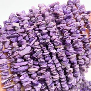 Full 16' Natural 3A Charoite 5~10mm Size Chip Beads,Bracelets/Neckalce For Jewelry Making Beads,Gemstone Freeform Chip Nugget Beads.