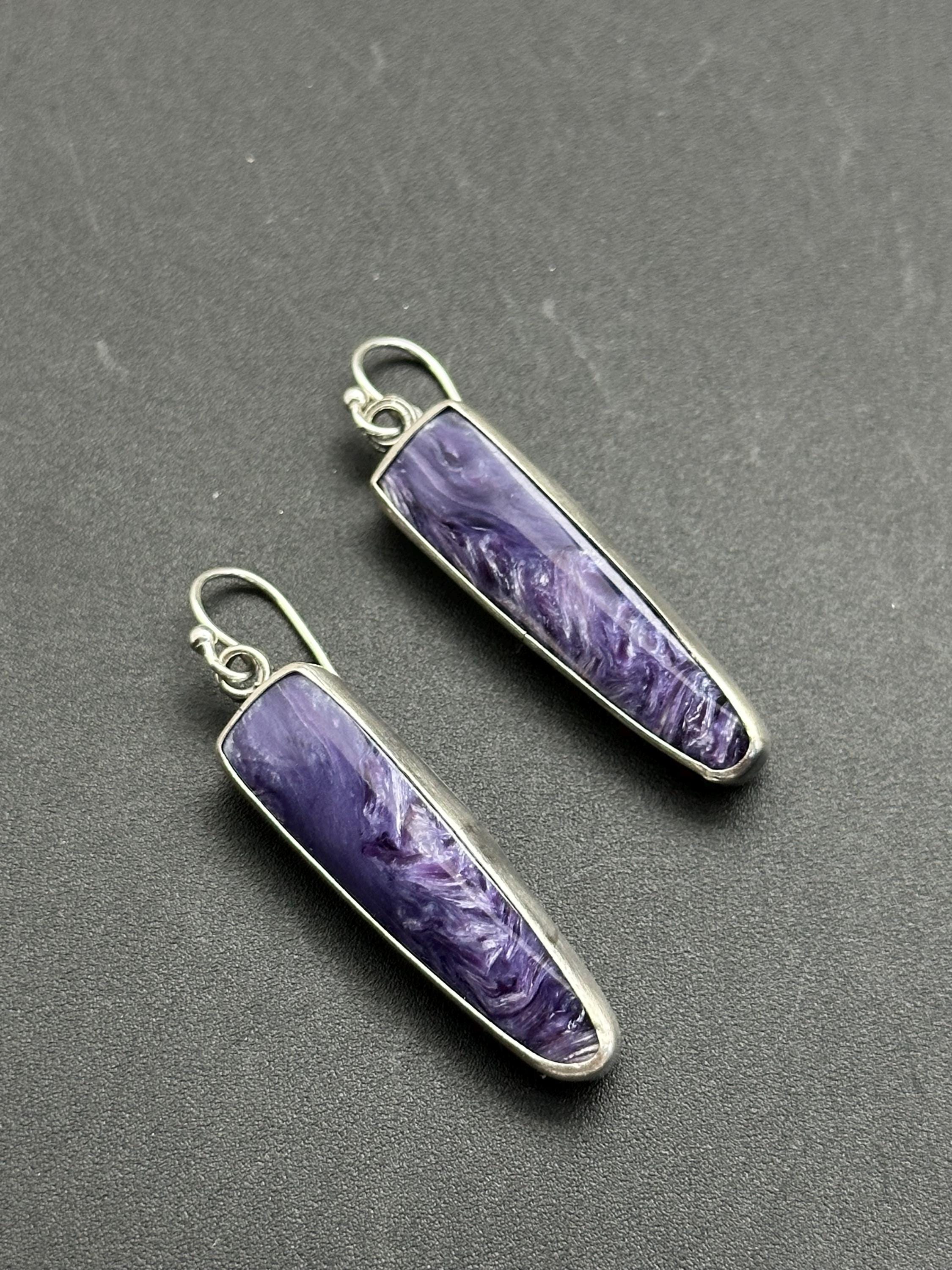 Charoite Artisan Earrings