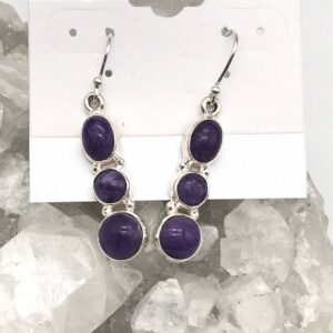 Gorgeous Russian Charoite Earrings