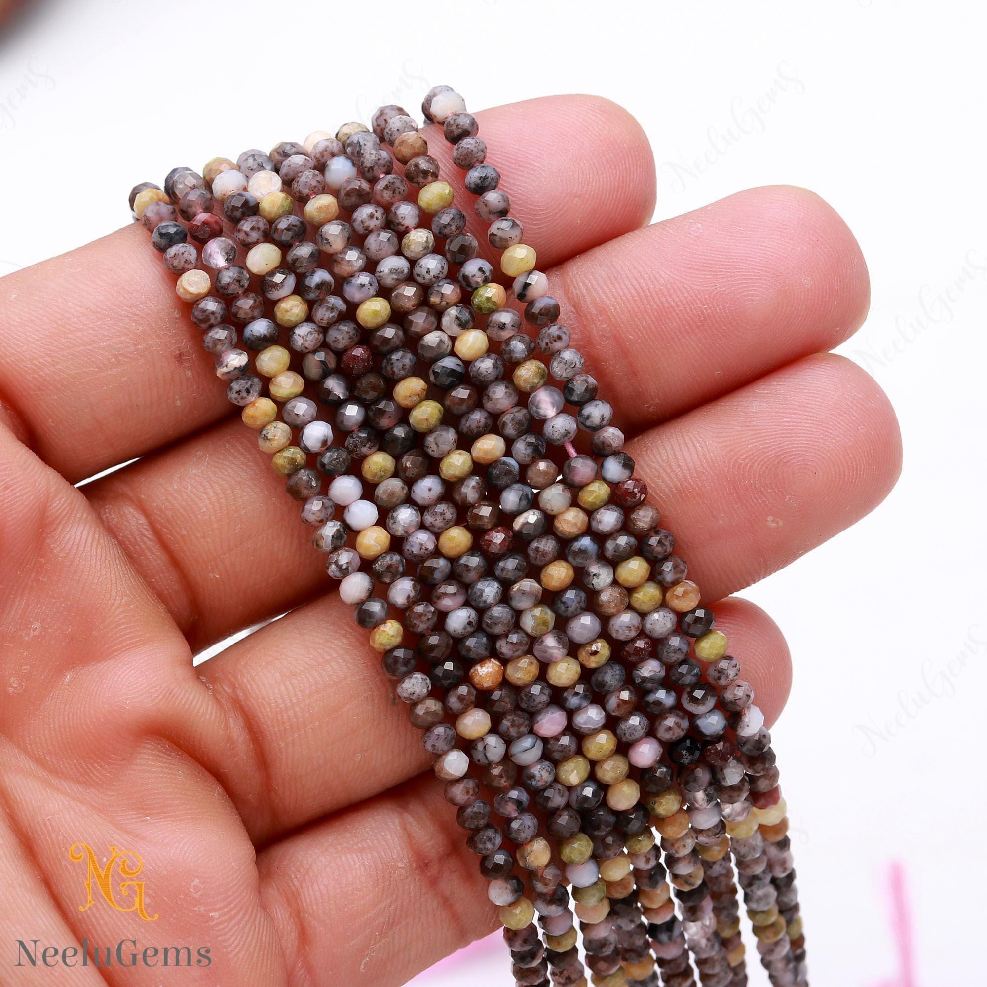 Aaa+ Natural Charoite Microcut Faceted Beads,3-3.25 Mm Charoite Tiny Rondelle Beads,13"gemstone Beads For Handmade Jewelry