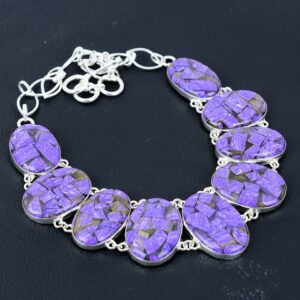 Copper Charoite 925 Sterling Silver Necklace - Handmade Gemstone Jewelry Copper Charoite 925 Sterling Silver Necklace - Handmade Gemstone Jewelry
