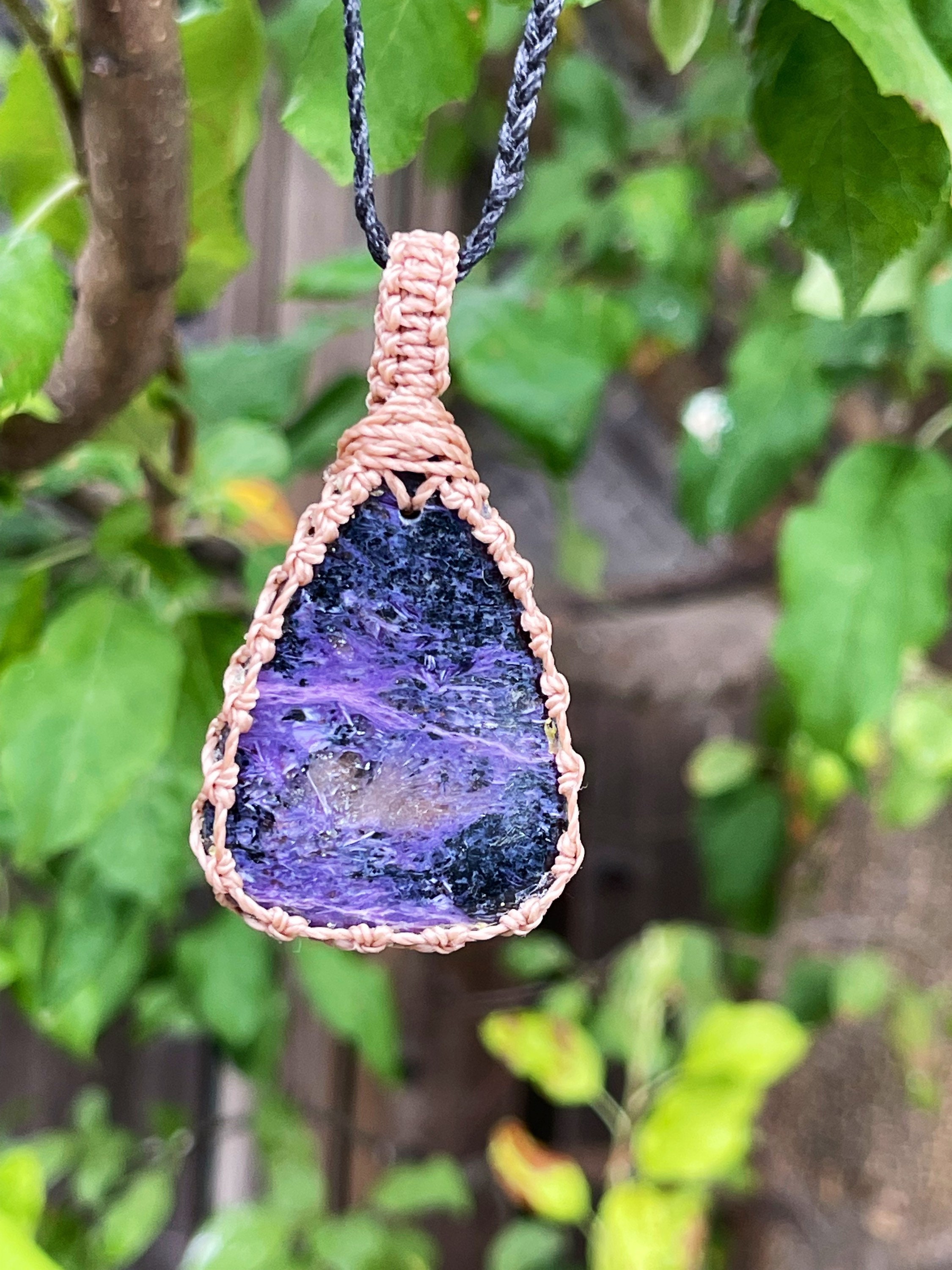 Charoite Necklace For Women, Charoite Jewelry Handmade, Russian Stone Necklace Men, Spiritual Necklace For Mom, Macrame Necklace For Men, Charoite Necklace For Women, Charoite Jewelry Handmade, Russian Stone Necklace Men, Spiritual Necklace For Mom, Macrame Necklace For Men,