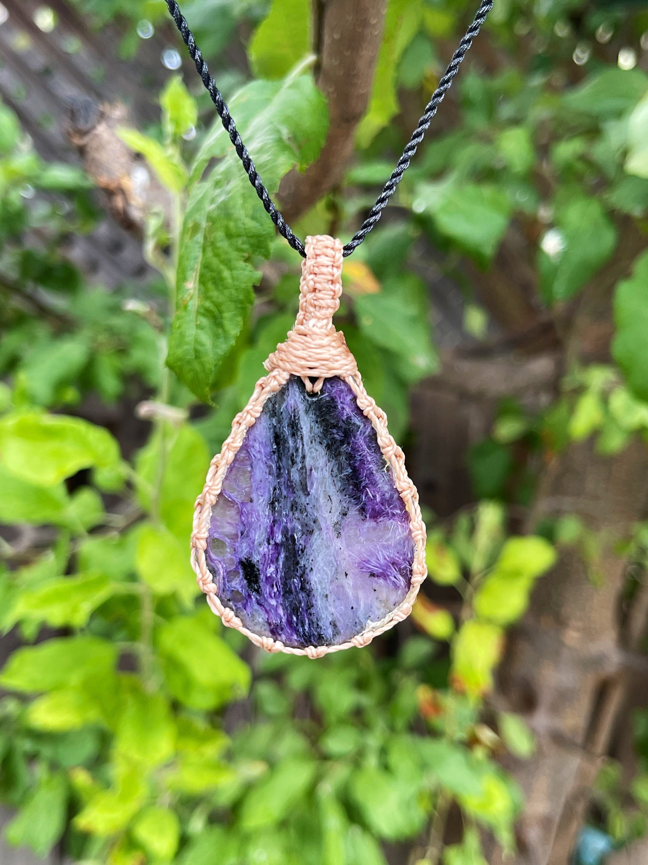 Charoite Necklace For Women, Charoite Jewelry Handmade, Russian Stone Necklace Men, Spiritual Necklace For Mom, Macrame Necklace For Men, Charoite Necklace For Women, Charoite Jewelry Handmade, Russian Stone Necklace Men, Spiritual Necklace For Mom, Macrame Necklace For Men,