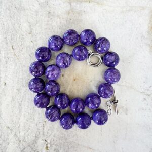 One of a Kind Charoite Statement Necklace One of a Kind Charoite Statement Necklace