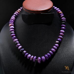 Purple Charoite Necklace, Hand Knotted Rare Gemstone Jewelry, Natural Russian Charoite Beaded Silk Strand, Royal Indigo Choker, Gift For Her Purple Charoite Necklace, Hand Knotted Rare Gemstone Jewelry, Natural Russian Charoite Beaded Silk Strand, Royal Indigo Choker, Gift For Her