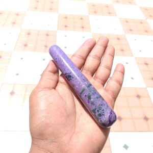 Handmade Charoite Polished Wand: Natural Healing Crystal (5'' - 113.4 Gram) Handmade Charoite Polished Wand: Natural Healing Crystal (5'' - 113.4 Gram)