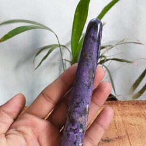 Polished Charoite Wand: 5.2'' Healing Crystal Gemstone