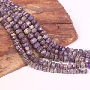 Aaa Grade Super Purple Charoite Beads, Natural Purple Charoite Smooth Rondelle Beads, Healing Crystals Beads, Making For Jewelry Beads, Gift Aaa Grade Super Purple Charoite Beads, Natural Purple Charoite Smooth Rondelle Beads, Healing Crystals Beads, Making For Jewelry Beads, Gift
