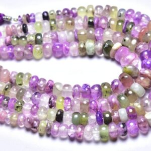 Charoite Rondelle Beads - 8 inches - Natural Beautiful Smooth Charoite Rondelle - Size is 5 - 9 mm #1569 Charoite Rondelle Beads - 8 inches - Natural Beautiful Smooth Charoite Rondelle - Size is 5 - 9 mm #1569