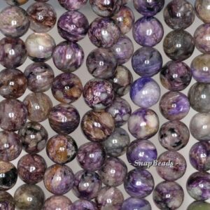 11mm Genuine Charoite Gemstone A Purple Round 11mm Loose Beads 16 Inch Full Strand (90146282-249)