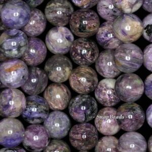 13mm Genuine Charoite Gemstone A Purple Round 13mm Loose Beads 7.5 Inch Half Strand (90144681-249)