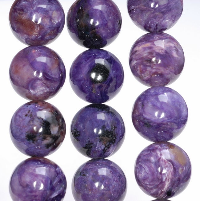 16mm Genuine Charoite Gemstone Grade Aaa Round Loose Beads 4 Beads (80004115-a175) 16mm Genuine Charoite Gemstone Grade Aaa Round Loose Beads 4 Beads (80004115-a175)