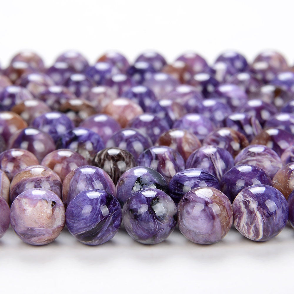 Genuine Charoite Gemstone Grade A Purple 8mm 9mm 10mm 11mm 12mm 13mm 14mm 15mm 16mm 17mm Round Loose Beads 7.5 Inch Half Strand (197) Genuine Charoite Gemstone Grade A Purple 8mm 9mm 10mm 11mm 12mm 13mm 14mm 15mm 16mm 17mm Round Loose Beads 7.5 Inch Half Strand (197)