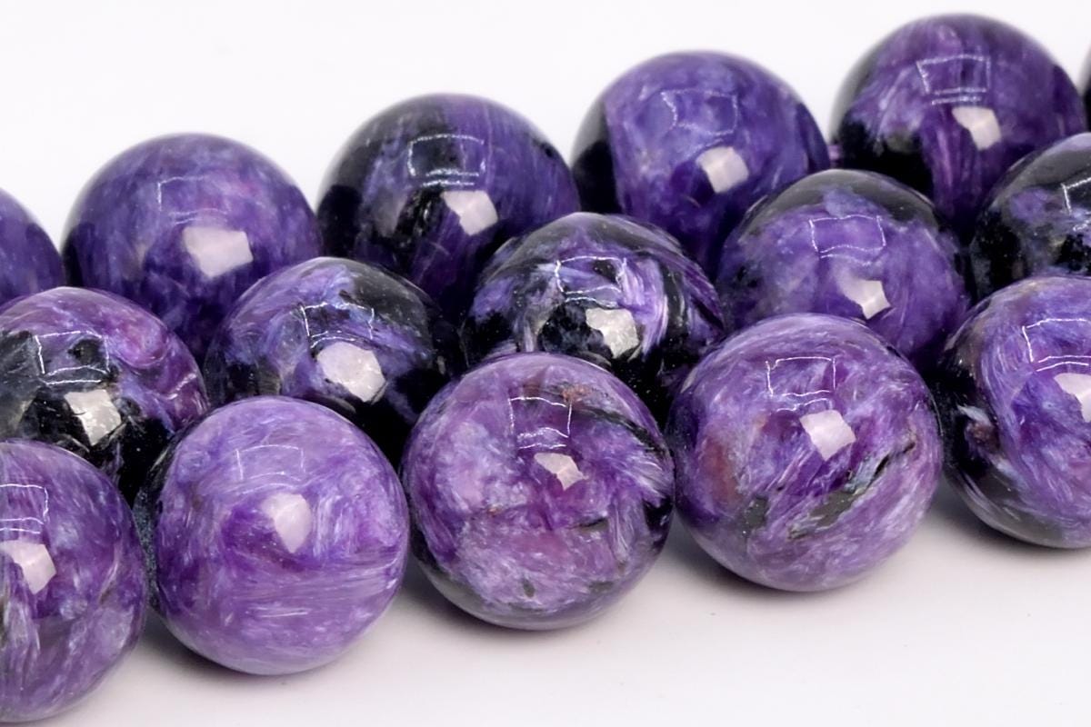 Russia Charoite Beads Genuine Natural Round Gemstone Beads Russia Charoite Beads Genuine Natural Round Gemstone Beads