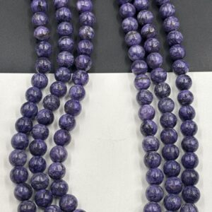 Charoite Smooth Round Shape Gemstone Beads Size- 8 Mm, 15 Inch Strand For Making Jewelry Charoite Smooth Round Shape Gemstone Beads Size- 8 Mm, 15 Inch Strand For Making Jewelry