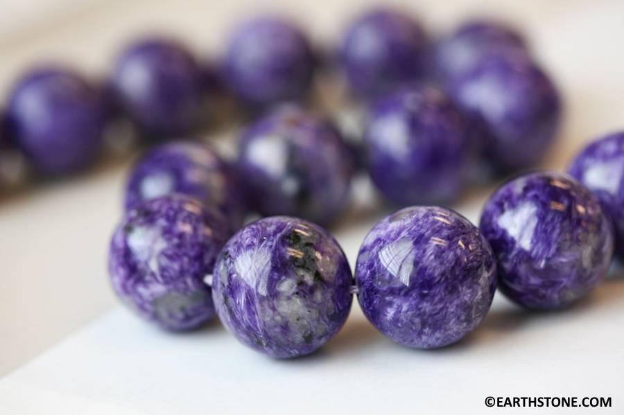 Xl/ Charoite 21mm/ 18mm Round Beads 16" Strand Natural Gemstone Beads Size Varies For Jewelry Making Xl/ Charoite 21mm/ 18mm Round Beads 16" Strand Natural Gemstone Beads Size Varies For Jewelry Making