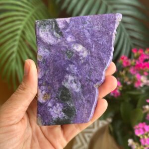 Charoite Charging Slab, Flat Stone Plate