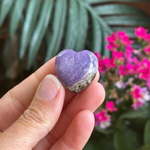 Charoite Heart Charoite Heart