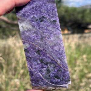 Charoite Lapidary Slab Natural Stone Not Polished For Cabbing Charoite Lapidary Slab Natural Stone Not Polished For Cabbing