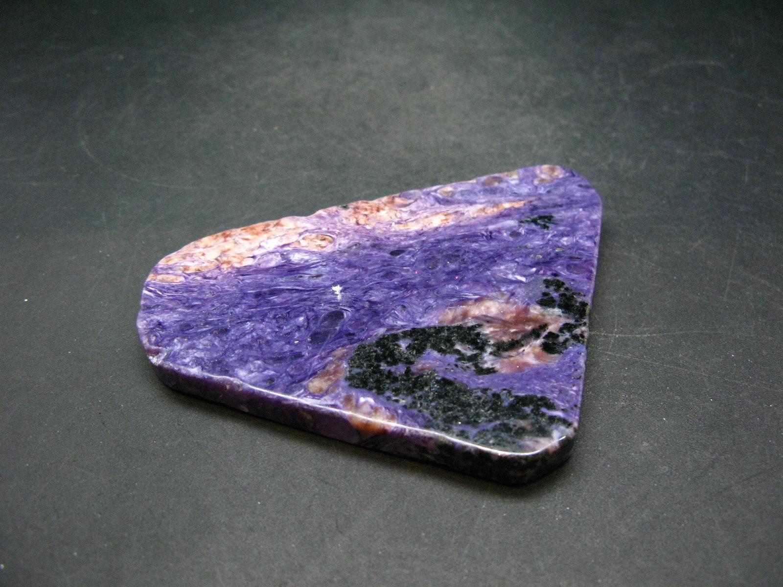 Large Nice Charoite Slab From Russia - 104.0 Grams - 3.9"