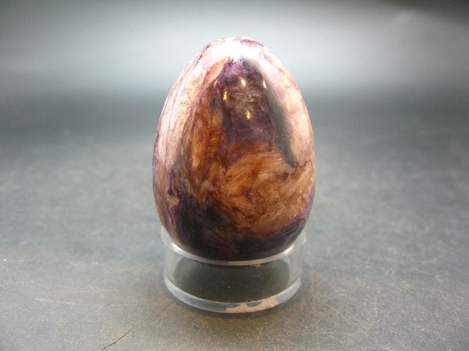 Nice Charoite Egg From Russia - 79.26 Grams - 1.9"