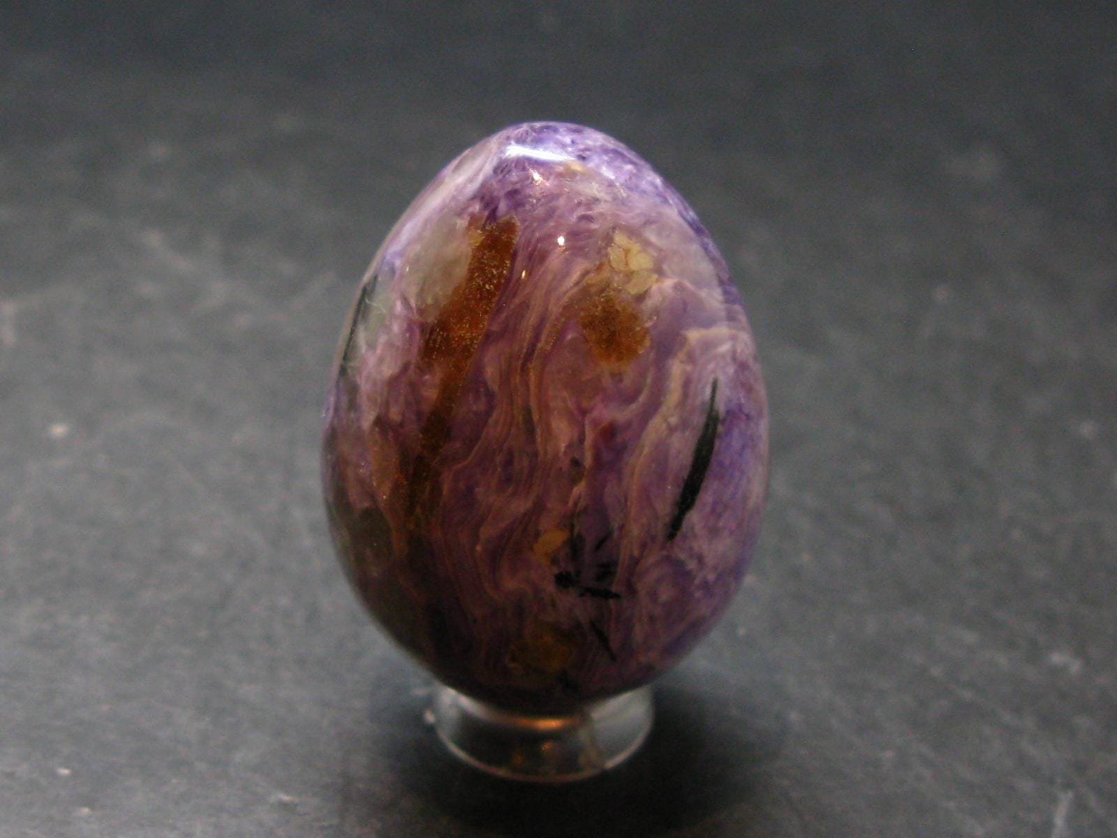 Nice Charoite Egg From Russia - 51.13 Grams - 1.6"