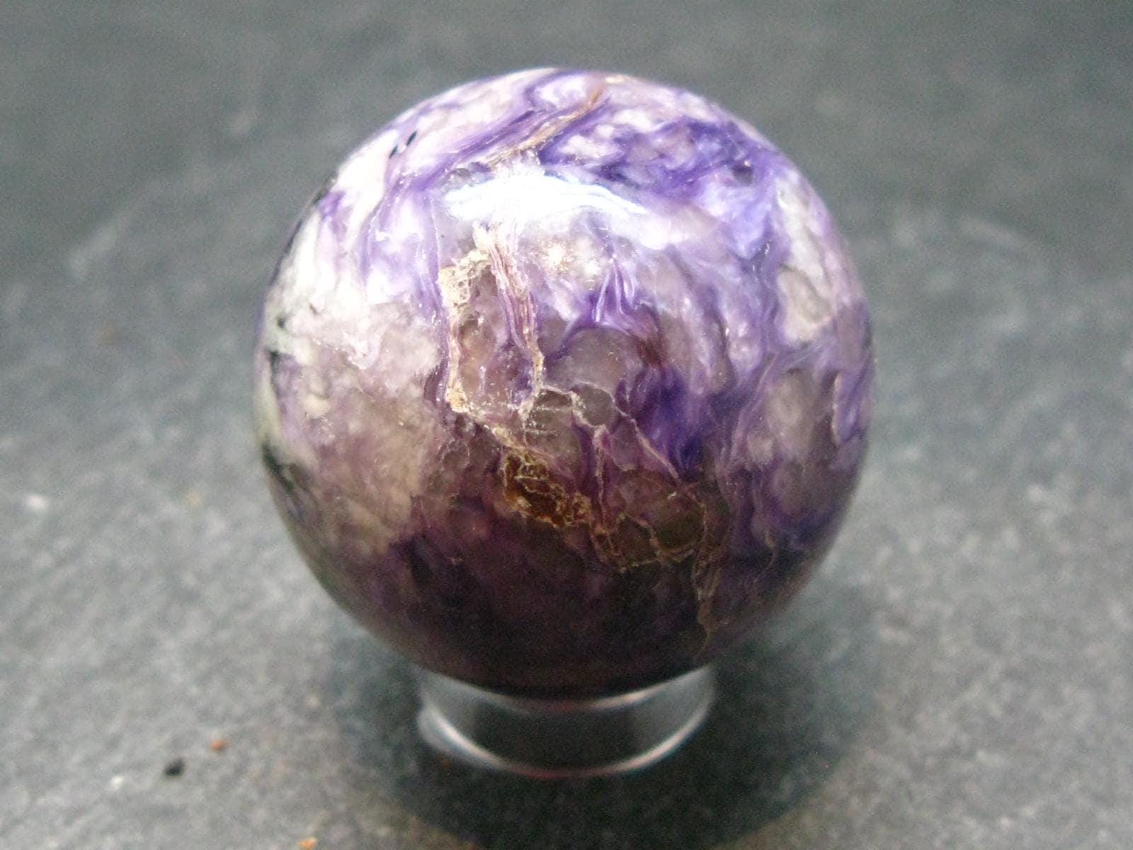 Nice Charoite Sphere From Russia - 37.26 Grams - 1.1"