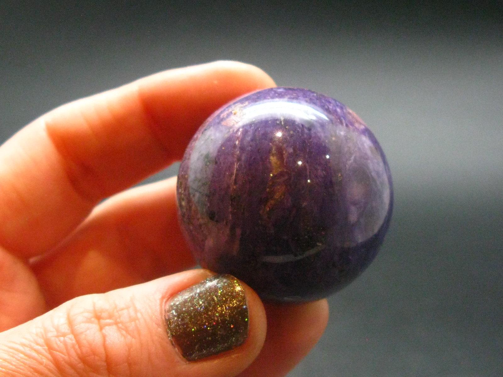 Nice Charoite Sphere From Russia - 57.87 Grams - 1.3"