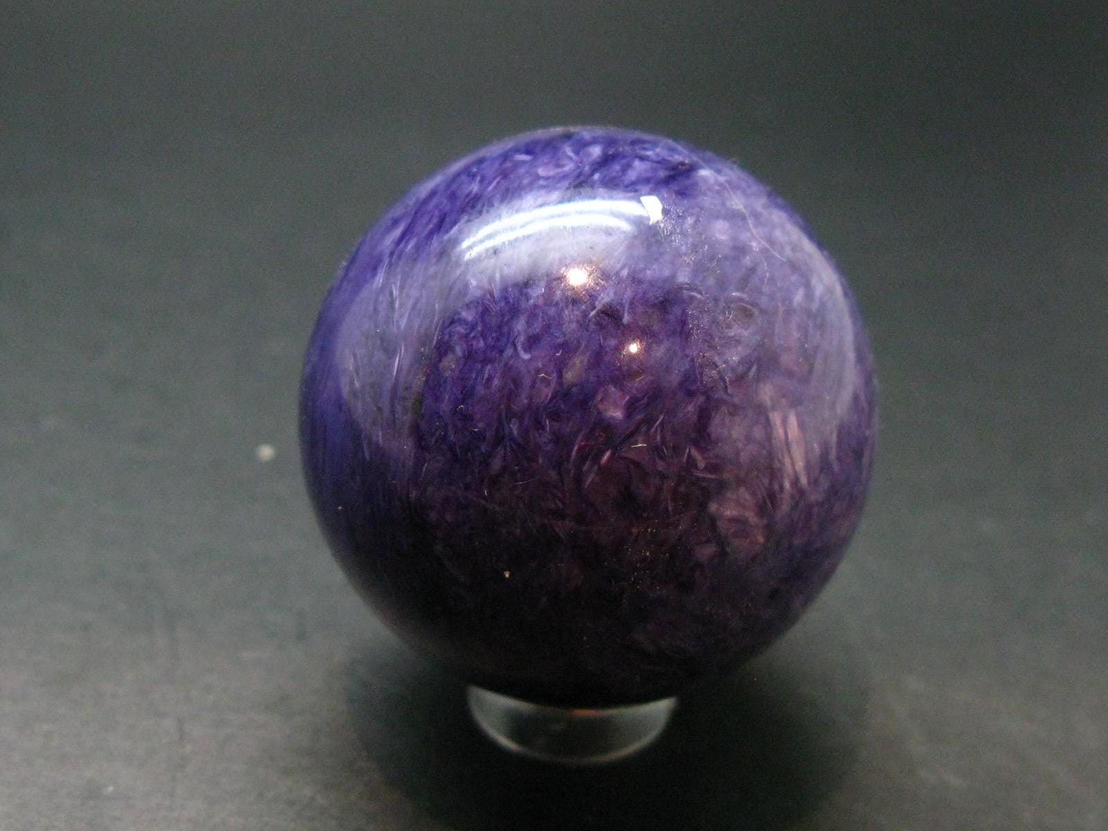 Nice Charoite Sphere From Russia - 96.17 Grams - 1.6"