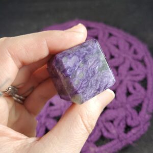 Charoite Polished Cube Russian Purple Charoite Crystal Stones Crystals Russia