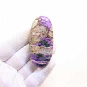 Rare Charoite Palmstone, Natural Charoite Stone from Russia, High Quality Charoite Stone, Balancing Stone, Third Eye and Crown Chakra