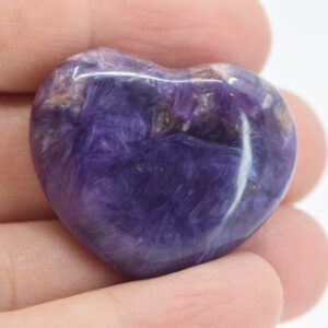 Small Charoite Heart