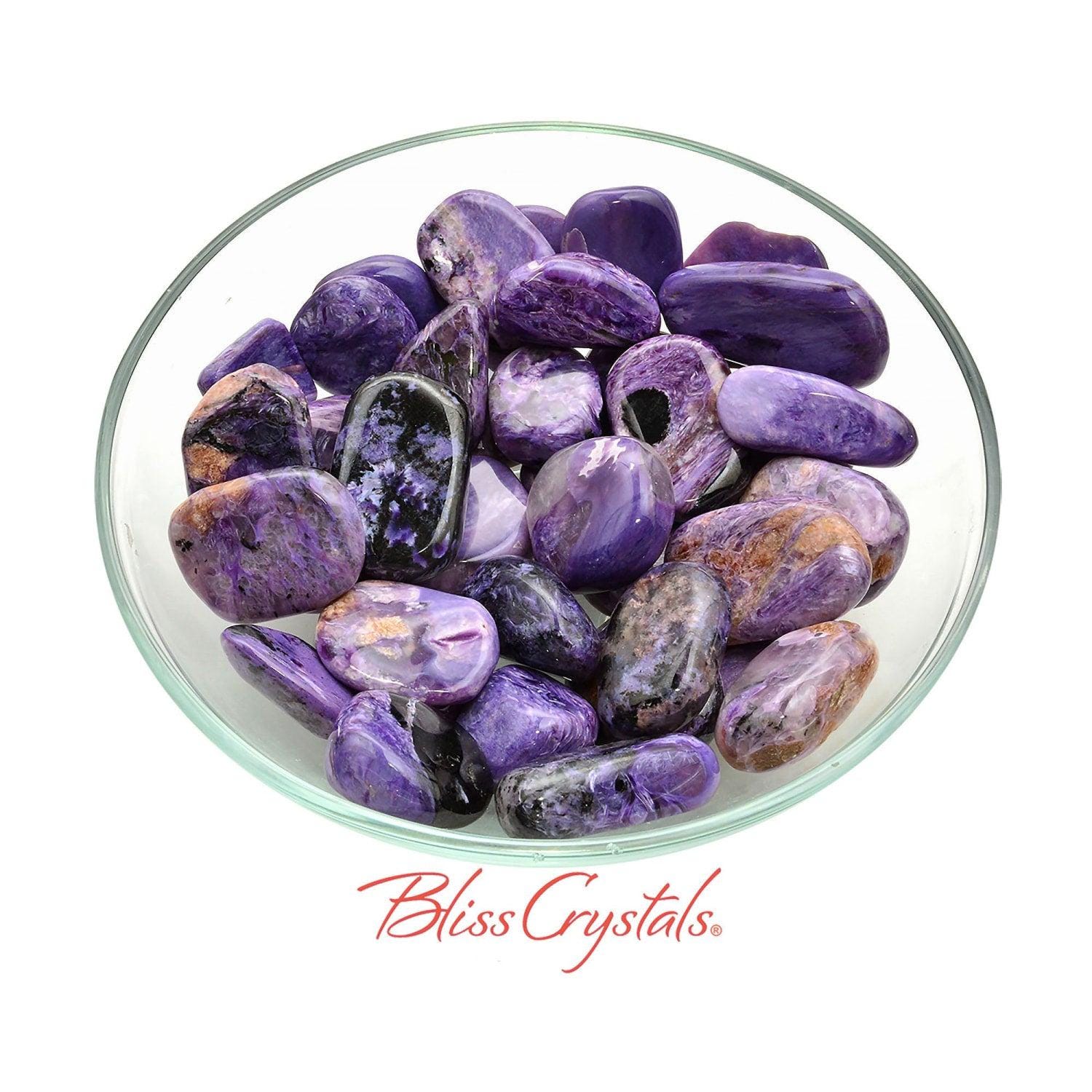 Charoite Tumbled Stone, Flat Shaped Aa Quality From Russia #ct45