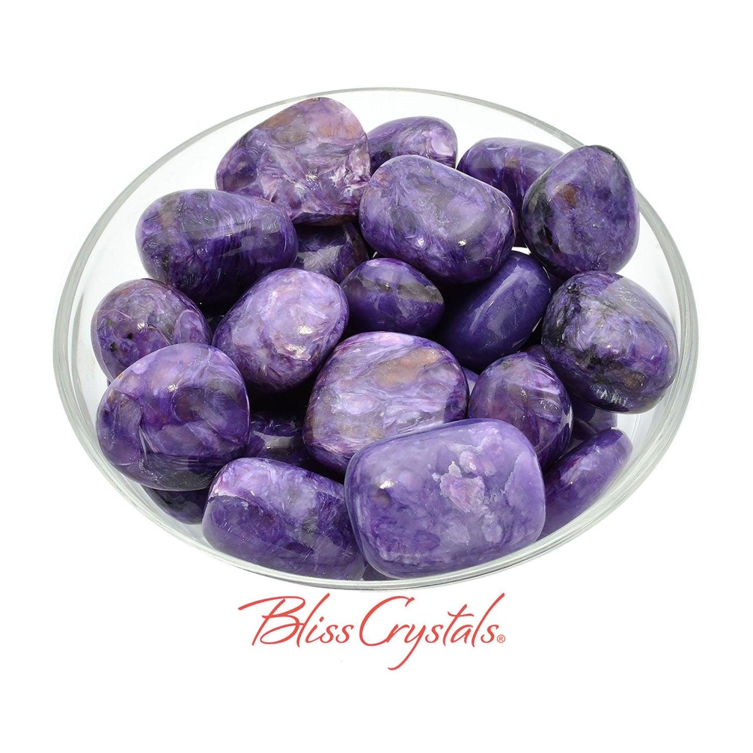 Charoite Tumbled Stone, Rare Grade A, From Russia #ct37