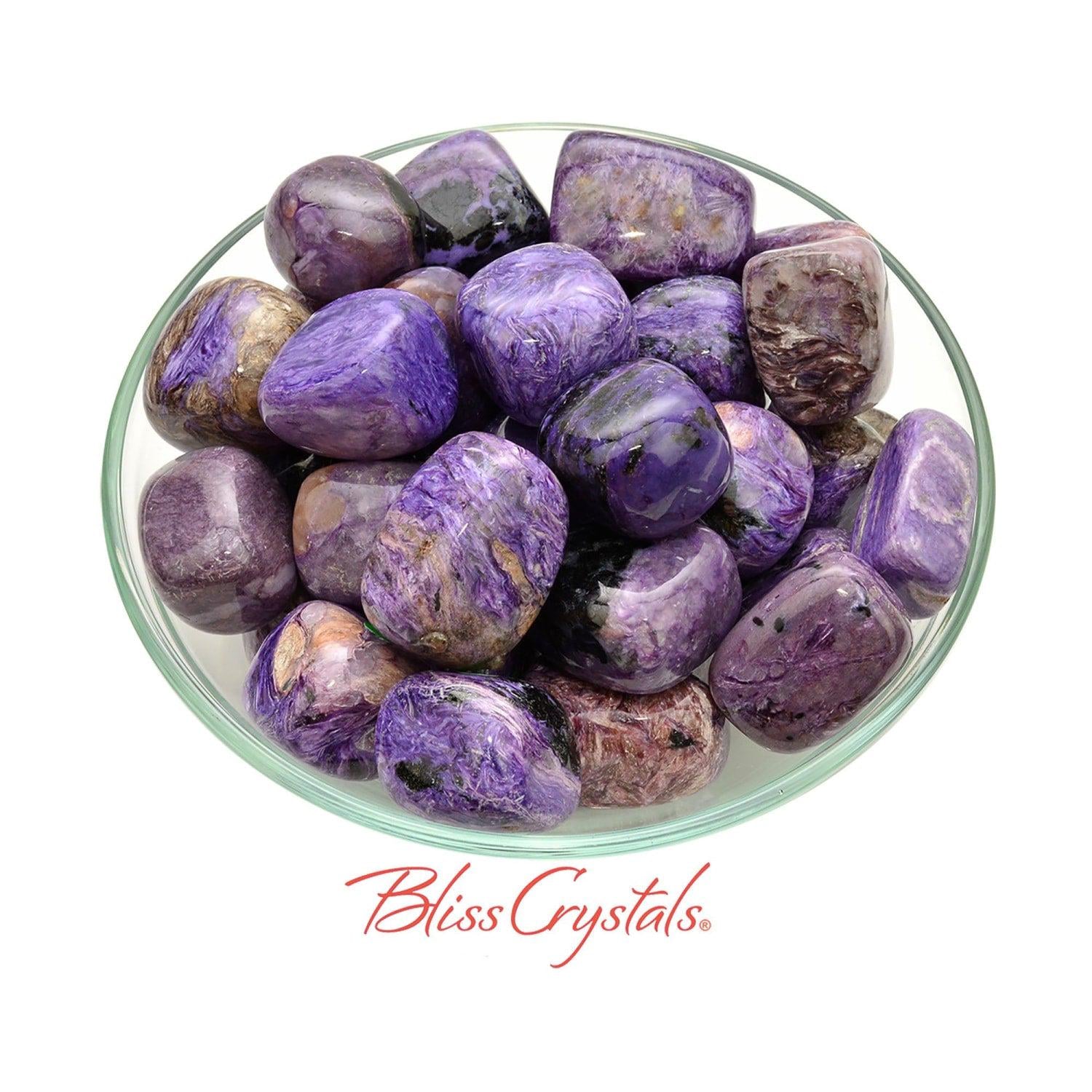 Charoite Tumbled Stone Xl Grade A Quality Russia Rare #ct51 Charoite Tumbled Stone Xl Grade A Quality Russia Rare #ct51