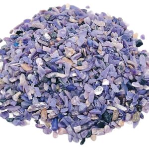 Charoite Chips – Gemstone Chips – Crystal Semi Tumbled Chips - Bulk Crystal - 2-6mm - CP1198