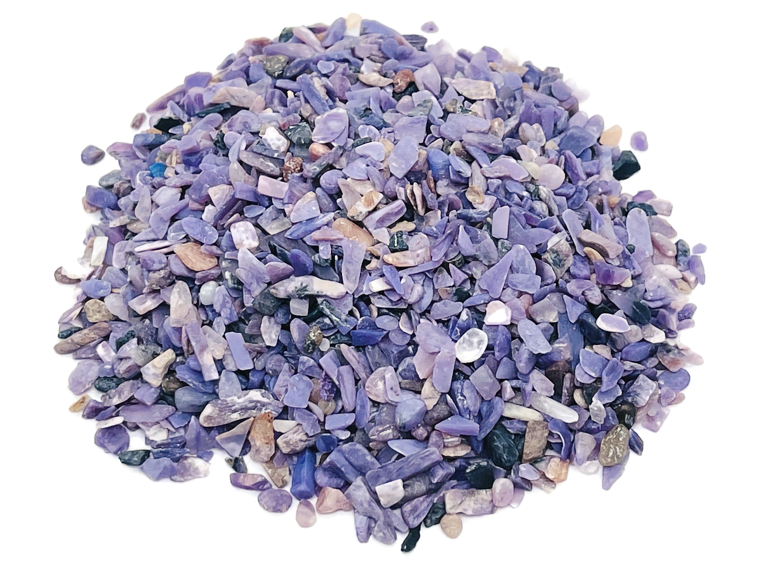 Charoite Chips – Gemstone Chips – Crystal Semi Tumbled Chips - Bulk Crystal - 2-6mm - Cp1198