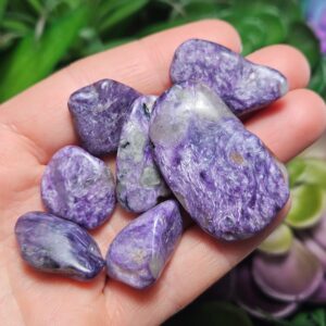 Charoite Crystal - Charoite Stone - Tumbled Charoite - Charoite Tumbled - Purple Charoite - Charoite Chips - Charoite - Polished Charoite
